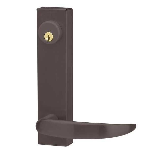 Adams Rite Exit Trim, Lever Locking, 03 Lever, Less Cylinder, Universal use, 10B 3080-03-0-3U-US10B - main